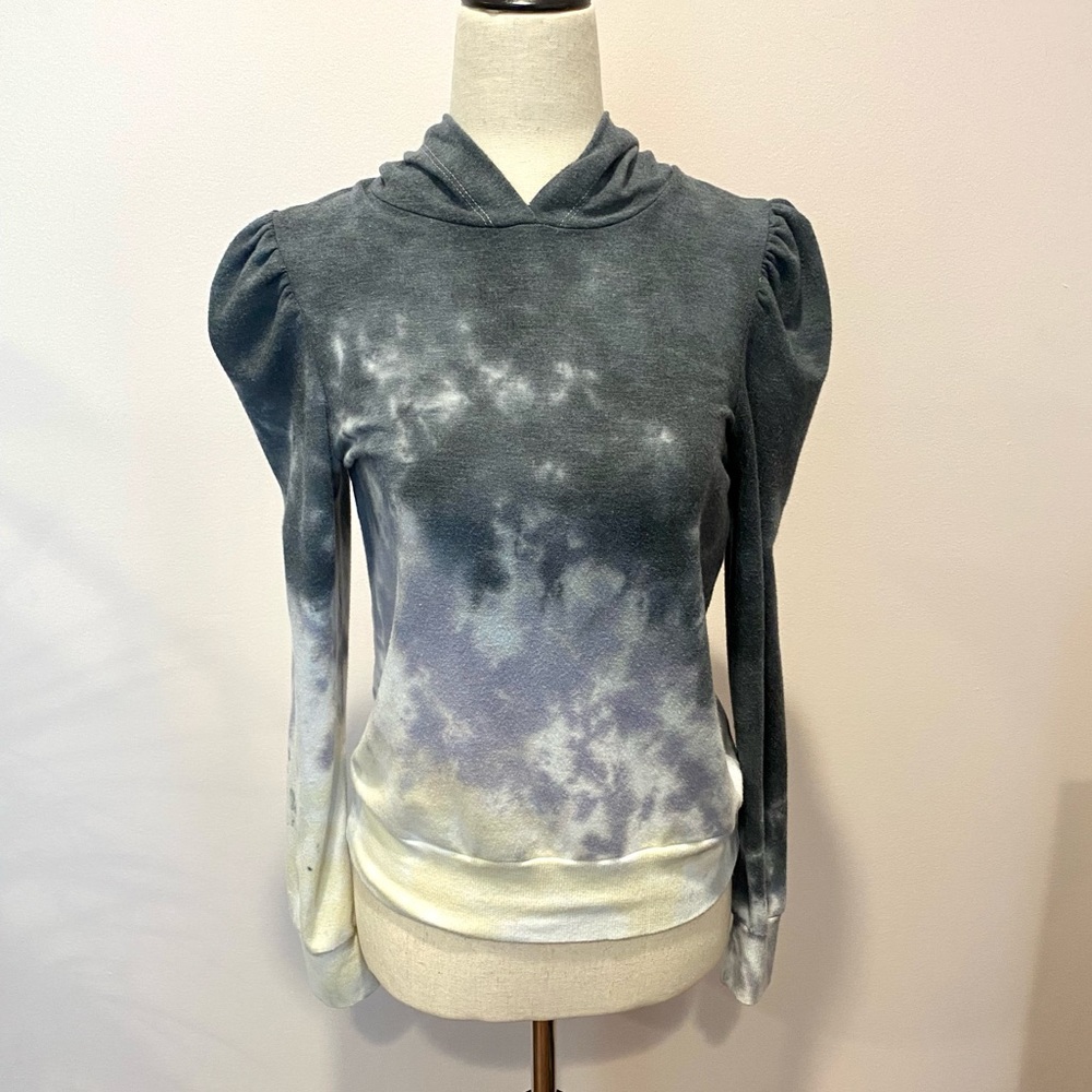 NWT - Tie Dye Puff Sleeve Hoodie